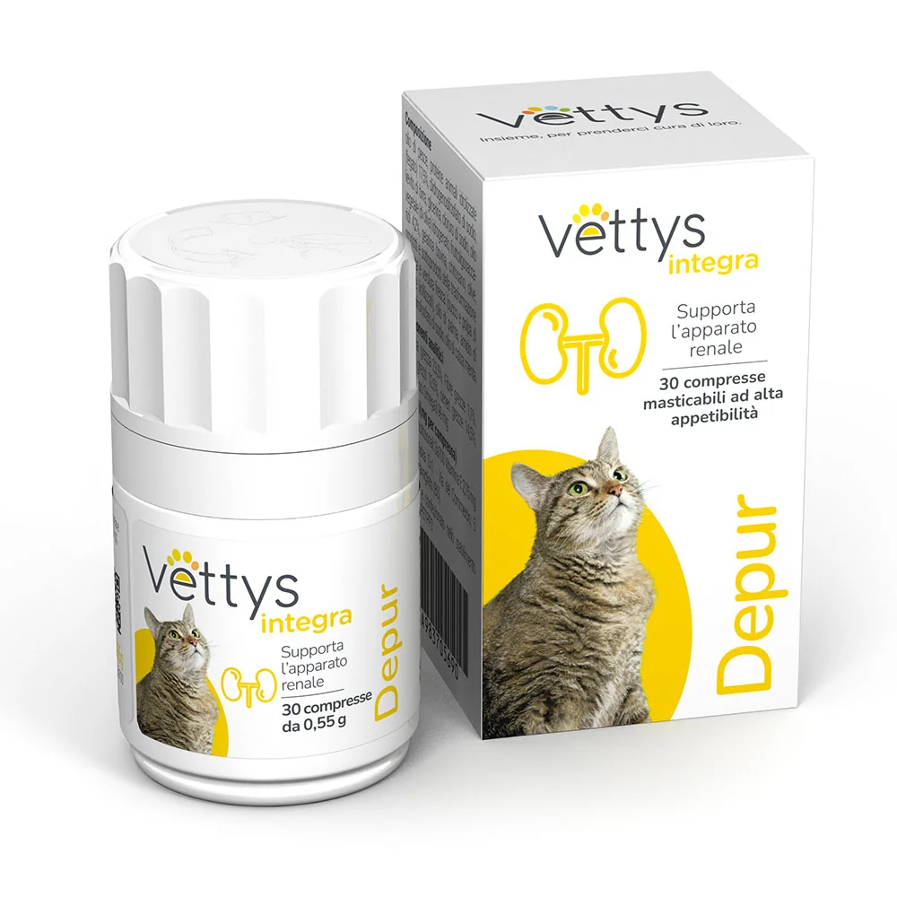 Vettys Integra Depur Gatto 30 Compresse Reni del Gatto