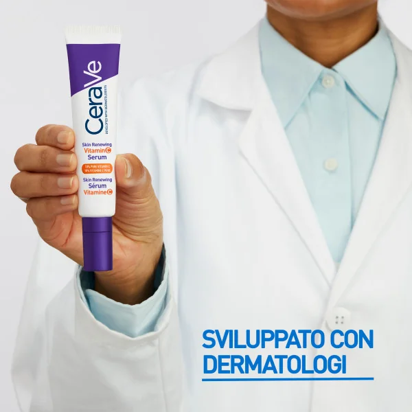 CeraVe Skin Renewing - Siero Viso con Vitamina C Illuminante e Antiossidante, 30 ml Antiage