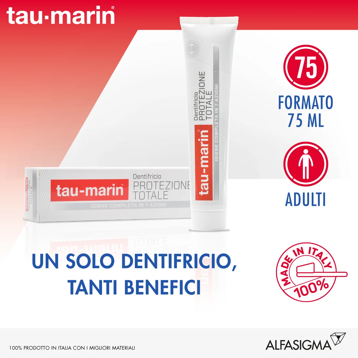 Tau-Marin Dentifricio Protezione Totale 75 ml