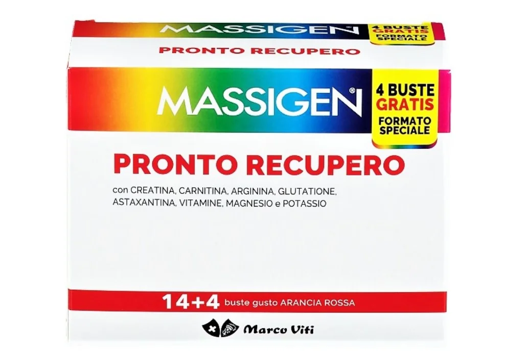 Massigen Pronto Recupero 14 Bustine + 4 Bustine Energie e Vitalità
