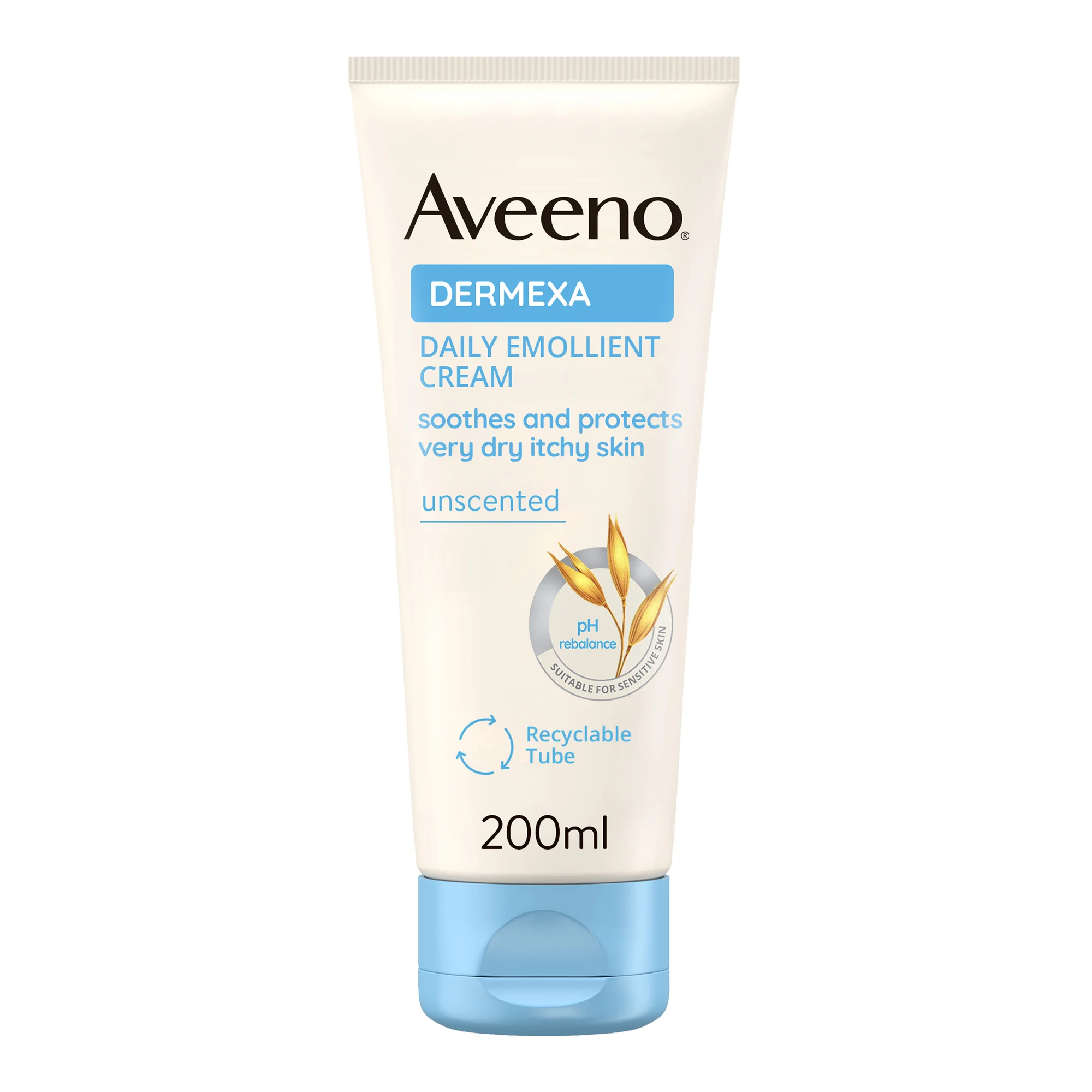 Aveeno Dermexa Crema Emolliente Quotidiana 200 ml Crema Dermatite Atopica, Pelle Secca e Sensibile