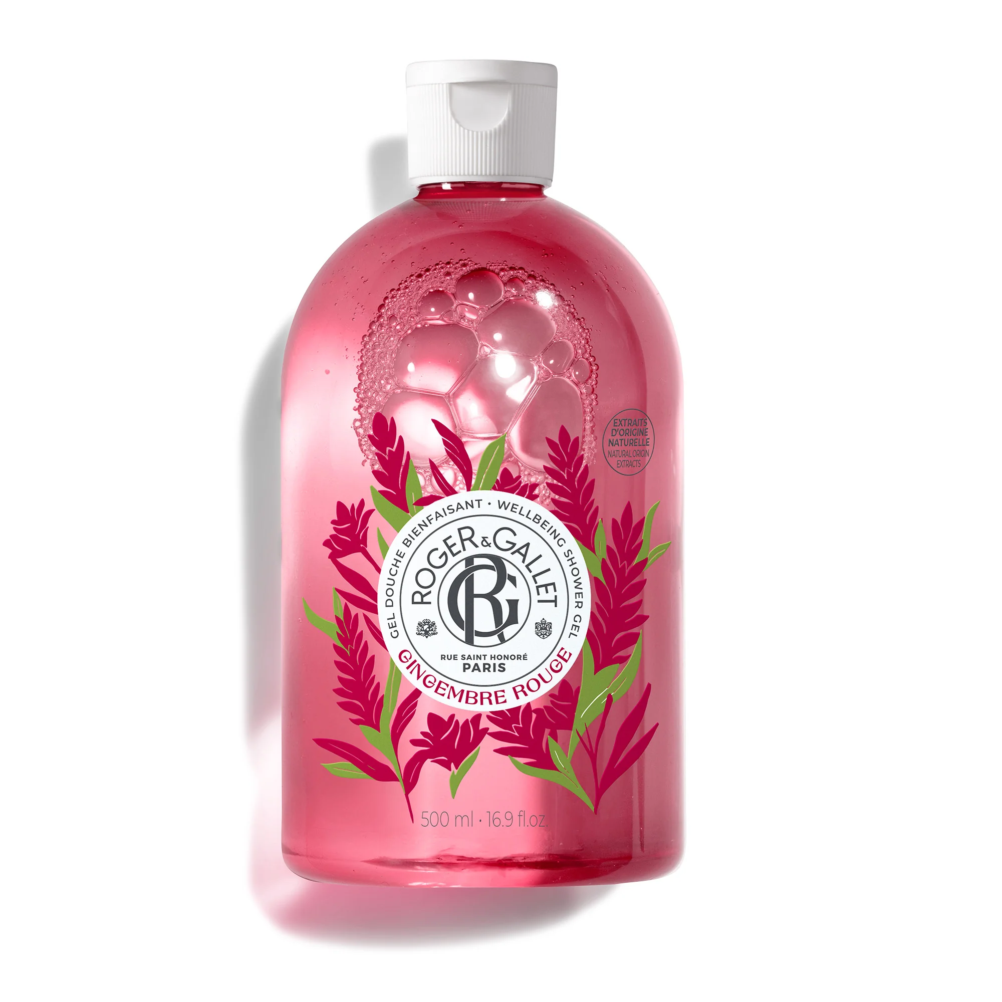 Roger&Gallet Gingembre Rouge Gel Doccia 500 Ml Bacche Rosa Zenzero Benzoino