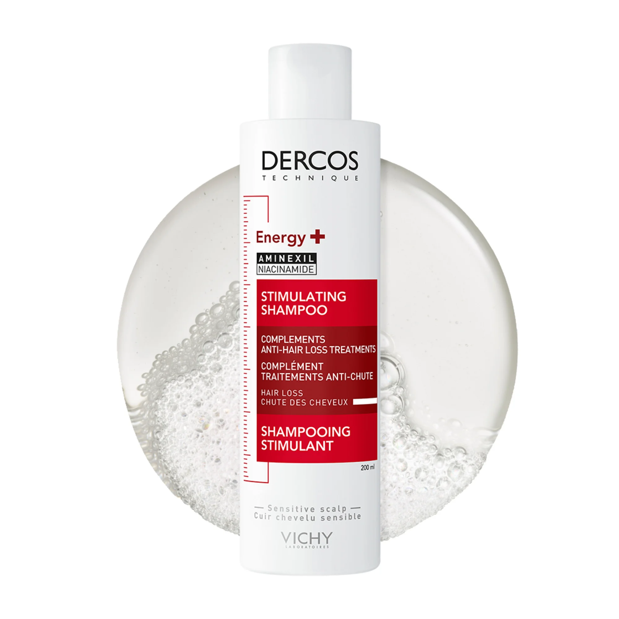 Vichy Dercos Shampoo Energy+ 400 Ml Trattamento Rivitalizzante per capelli più forti