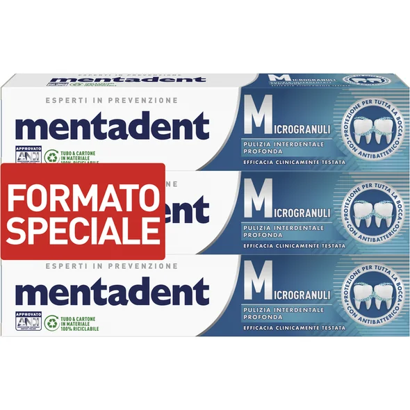 Mentadent Microgranuli 3X75Ml