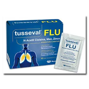 Tusseval Flu 12  Bustineine Solub