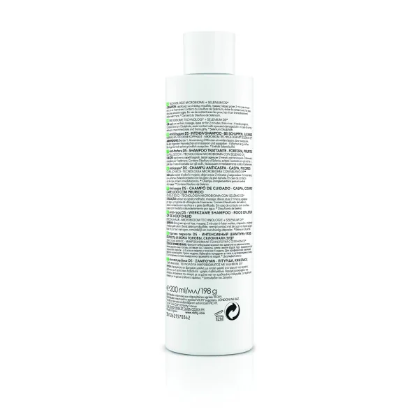 Vichy Dercos Technique 200 ml Shampoo Antiforfora per Capelli Secchi Shampoo Trattante Capelli Secchi