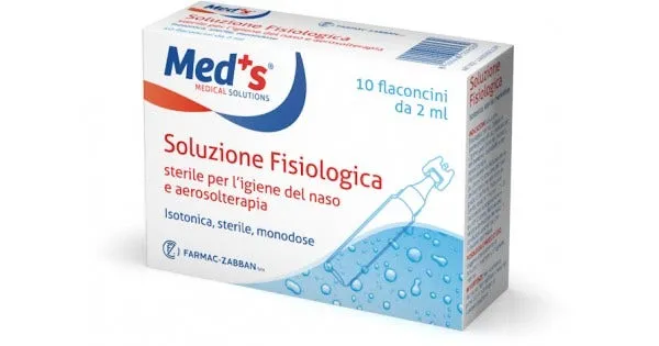 Med's Soluzione Fisiologica Aerosolterapia 10 Flaconcini Igiene Nasale