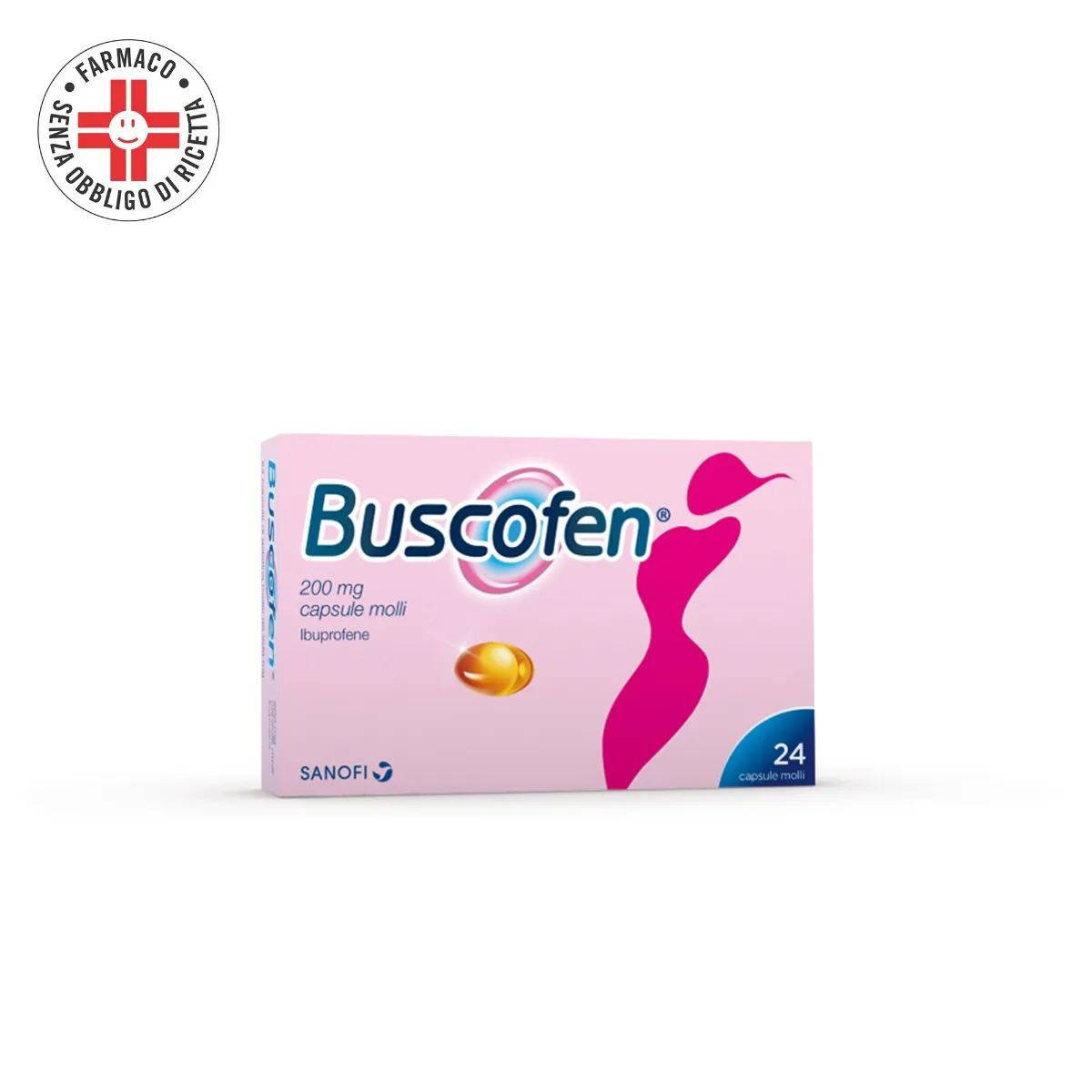 Buscofen 200  mg 24 Capsule Molli - Ibuprofene Analgesico