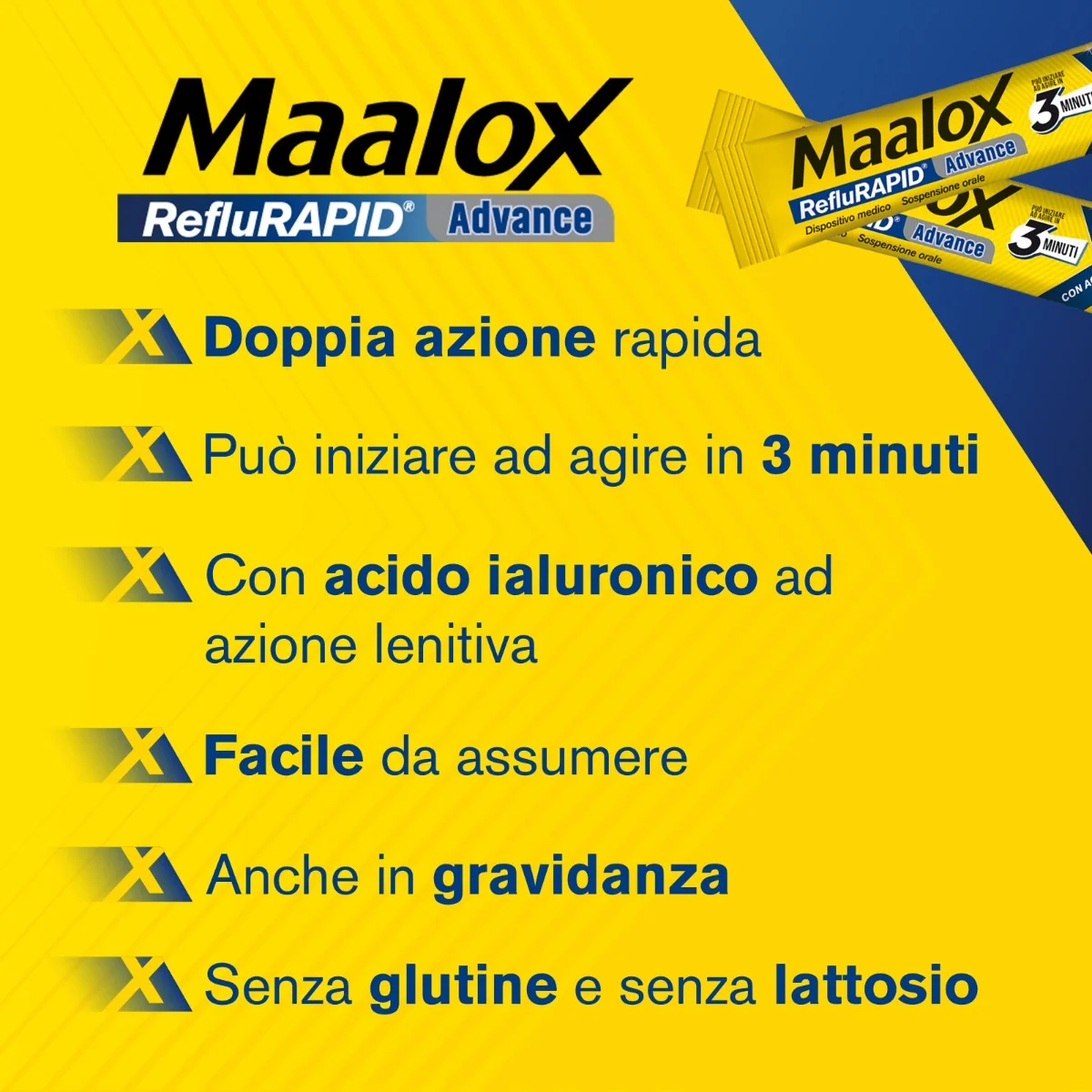 Maalox Reflurapid Advance 20 Bustine Da 10 Ml