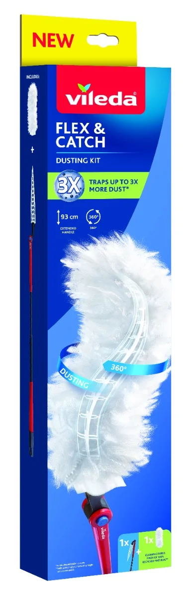 Vileda Flex & Catch Long Kit System + 1 Refill