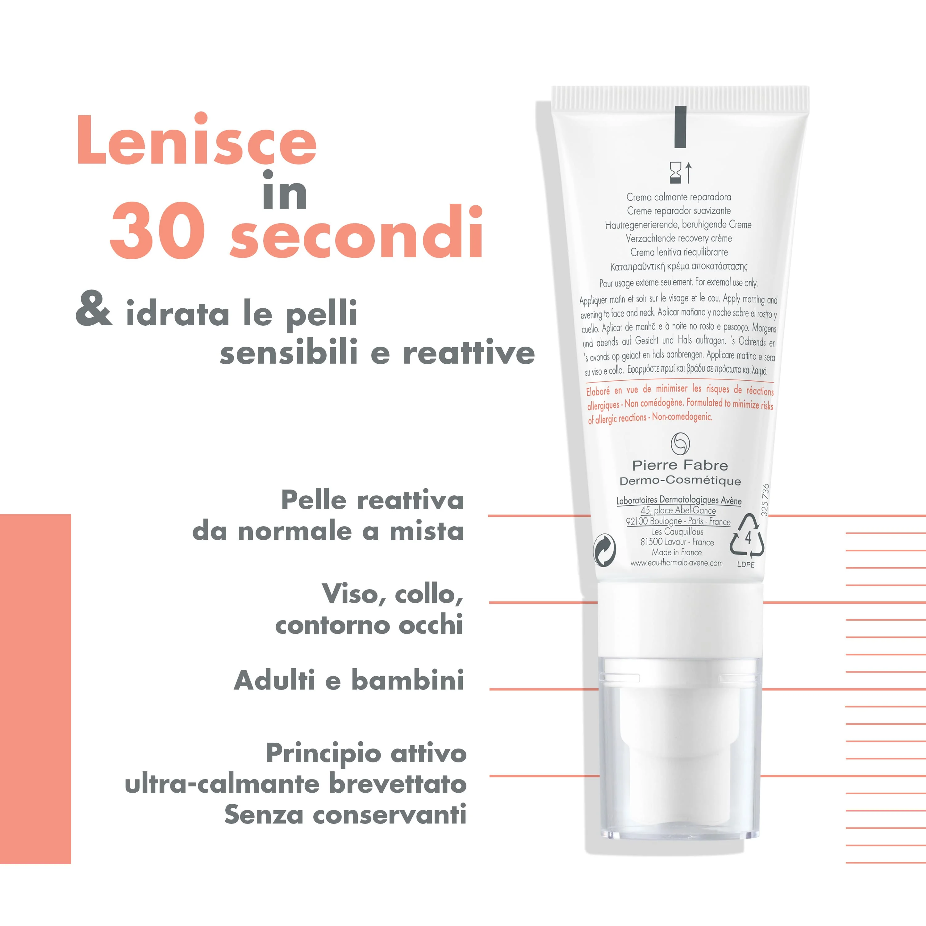 Avène Tolérance Control Crema Lenitiva 40 ml Riequilibrante