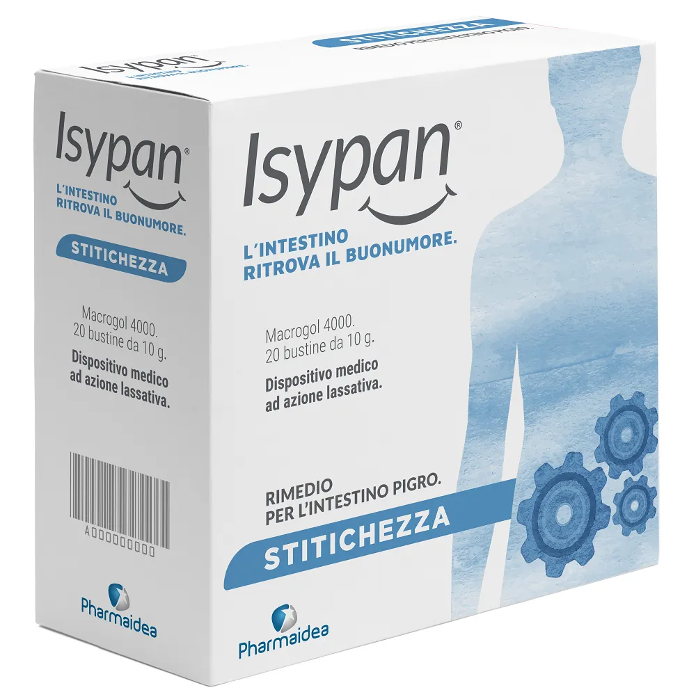 Isypan® Stitichezza Macrogol 4000 20 Bustine Integratore per la Stitichezza