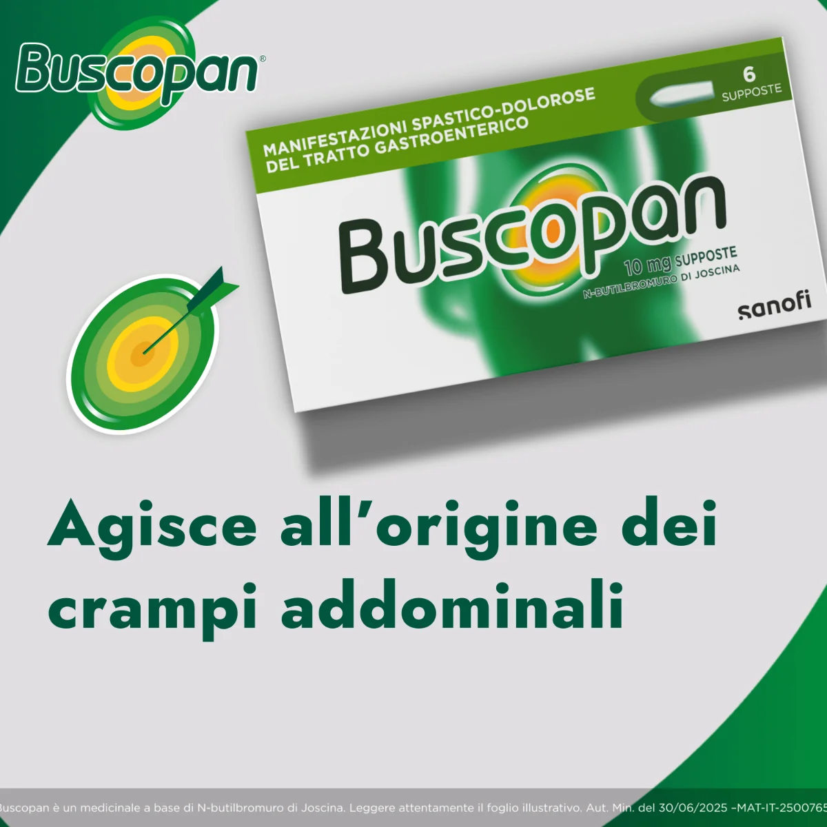 Buscopan 10 mg 6 Supposte Antispastico