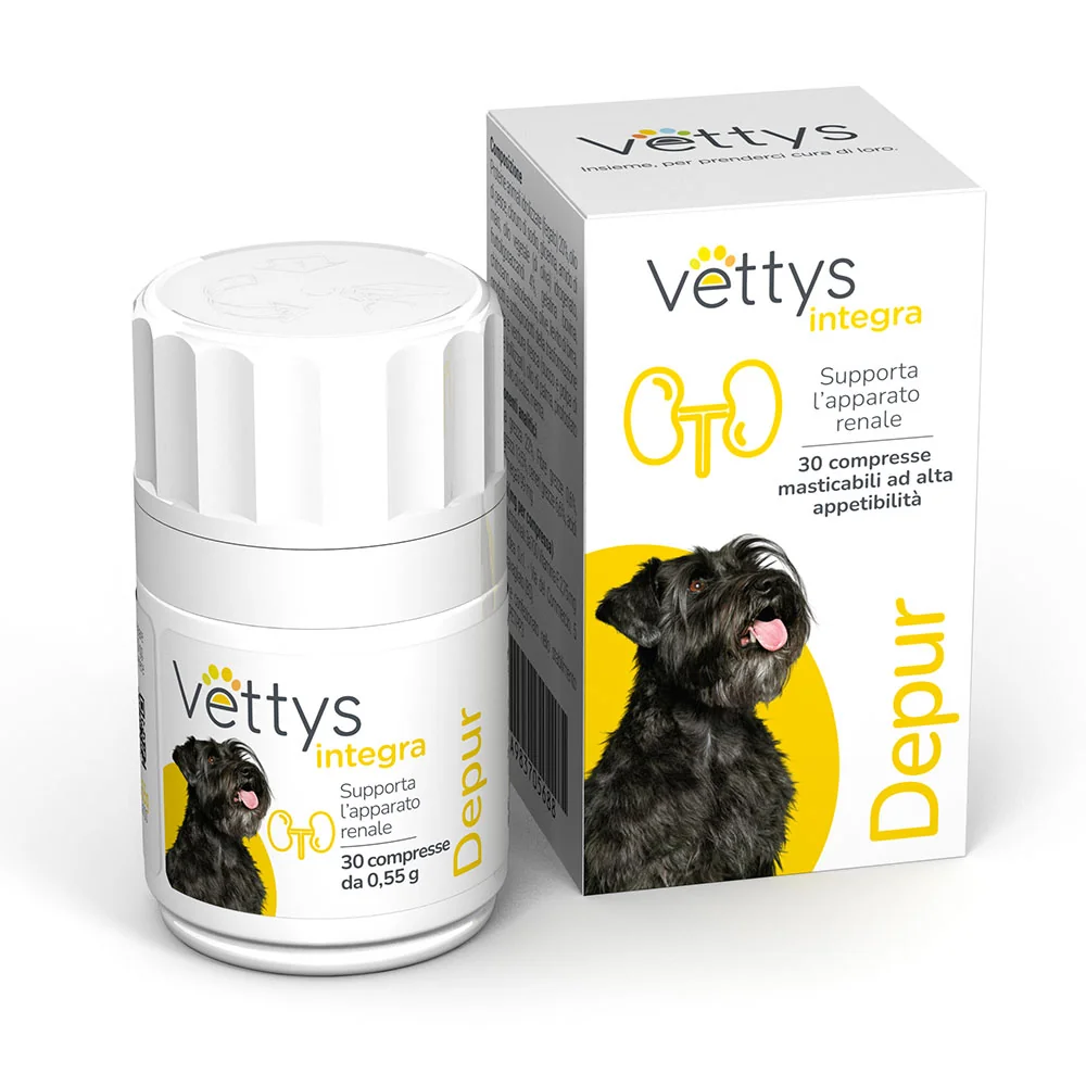 Vettys Integra Depur Cane 30 Compresse Depurativo per Cani
