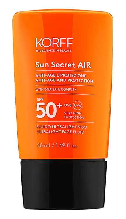 Korff Sun Secret Air Viso SPF 50+ 50 ml - Protezione Solare Molto Alta