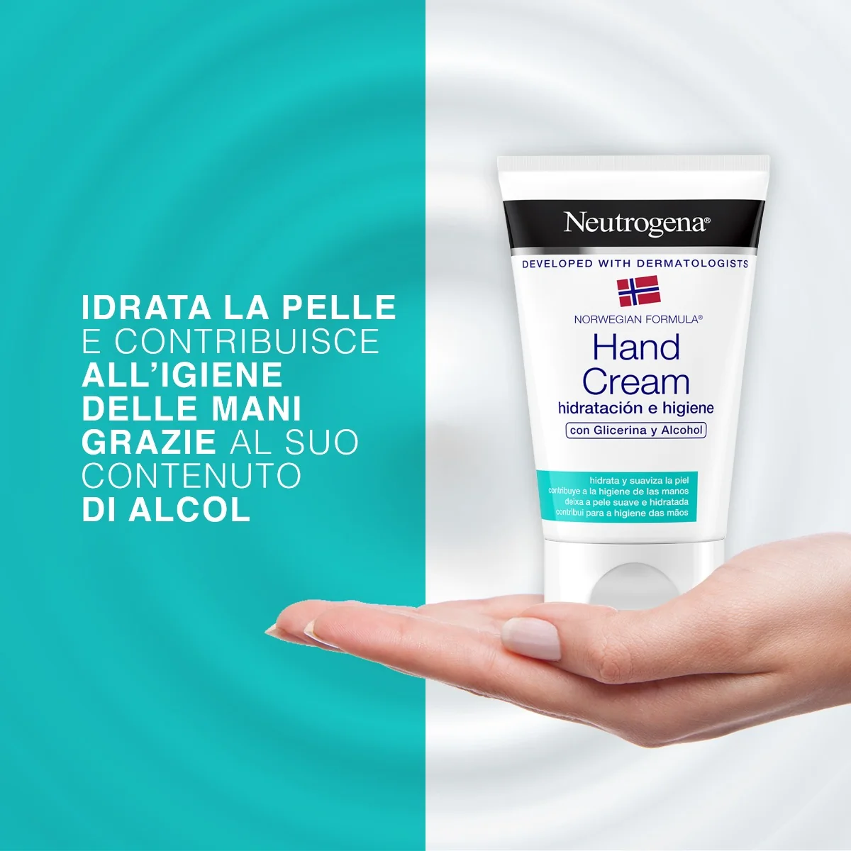 Neutrogena Crema Mani Idratazione & Igiene Arricchita con Glicerina