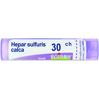 Boiron Hepar Sulfuris Calcareum 30 CH Granuli Medicinale Omeopatico