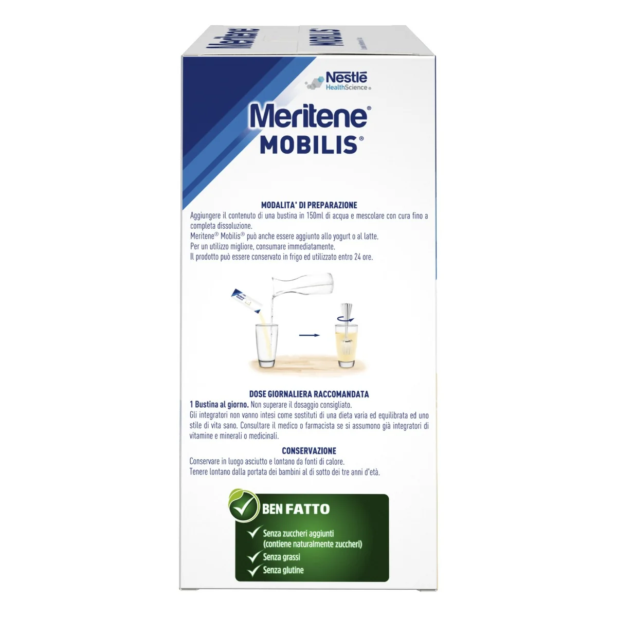 Meritene Mobilis Vaniglia Integratore Muscoli Ossa Articolazioni 10 bustine Mobilità Articolare