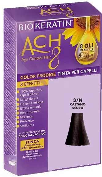 Biokeratin Ach8 3/N Castano Scuro Tinta Per Capelli