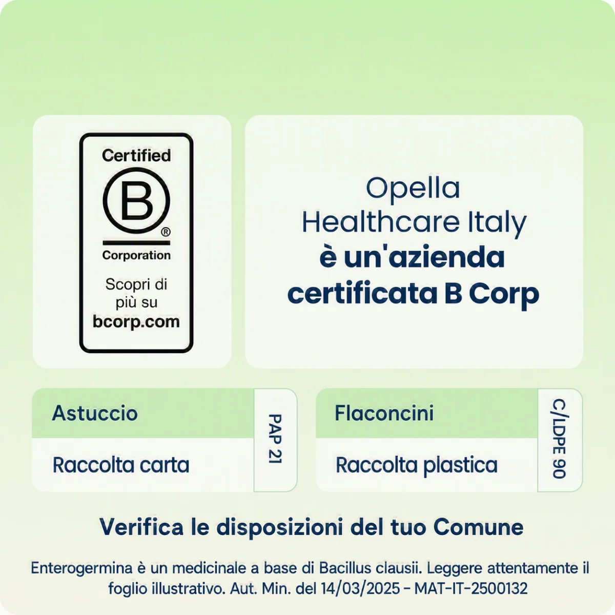 Enterogermina 4 Miliardi/5 ml 10 Flaconcini Fermenti Lattici