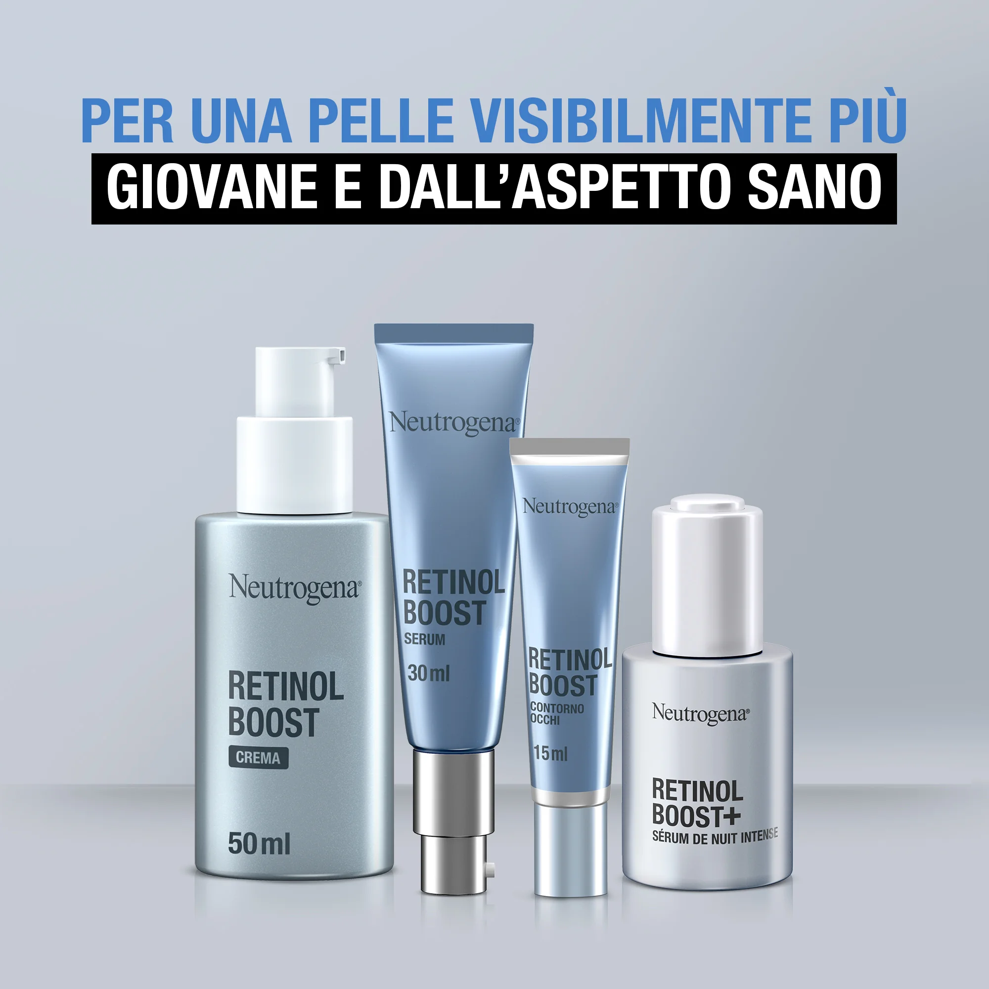 Neutrogena Retinol Boost Crema Viso 50 ml Crema viso antirughe con Retinolo Puro anti-età