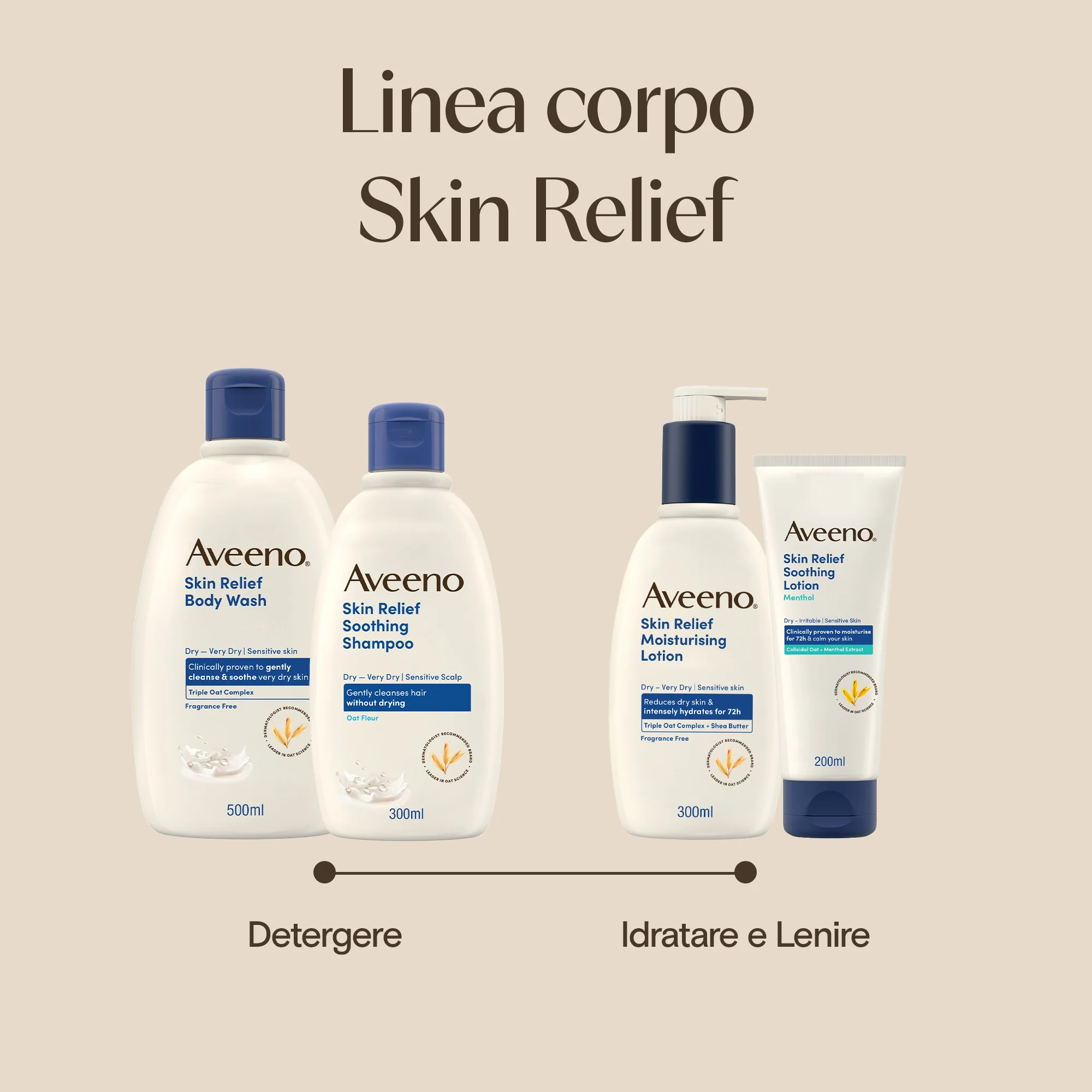 Aveeno Skin Relief Crema Mentolo 200 Ml Idratante e lenitiva