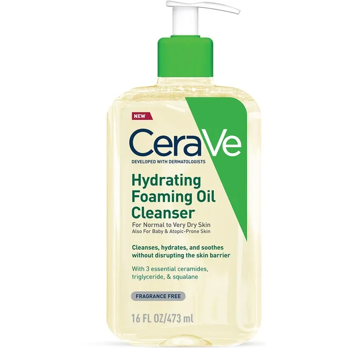 CeraVe Olio detergente idratante 473 ml Deterge, Idrata e Lenisce con 3 ceramidi Essenziali, Trigliceridi e Squalene