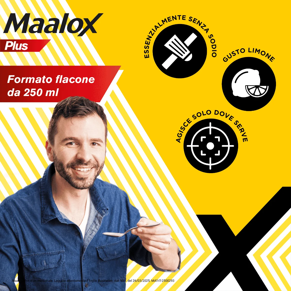 Maalox Plus Sospensione Orale Gusto Limone 250 ml Antiacido