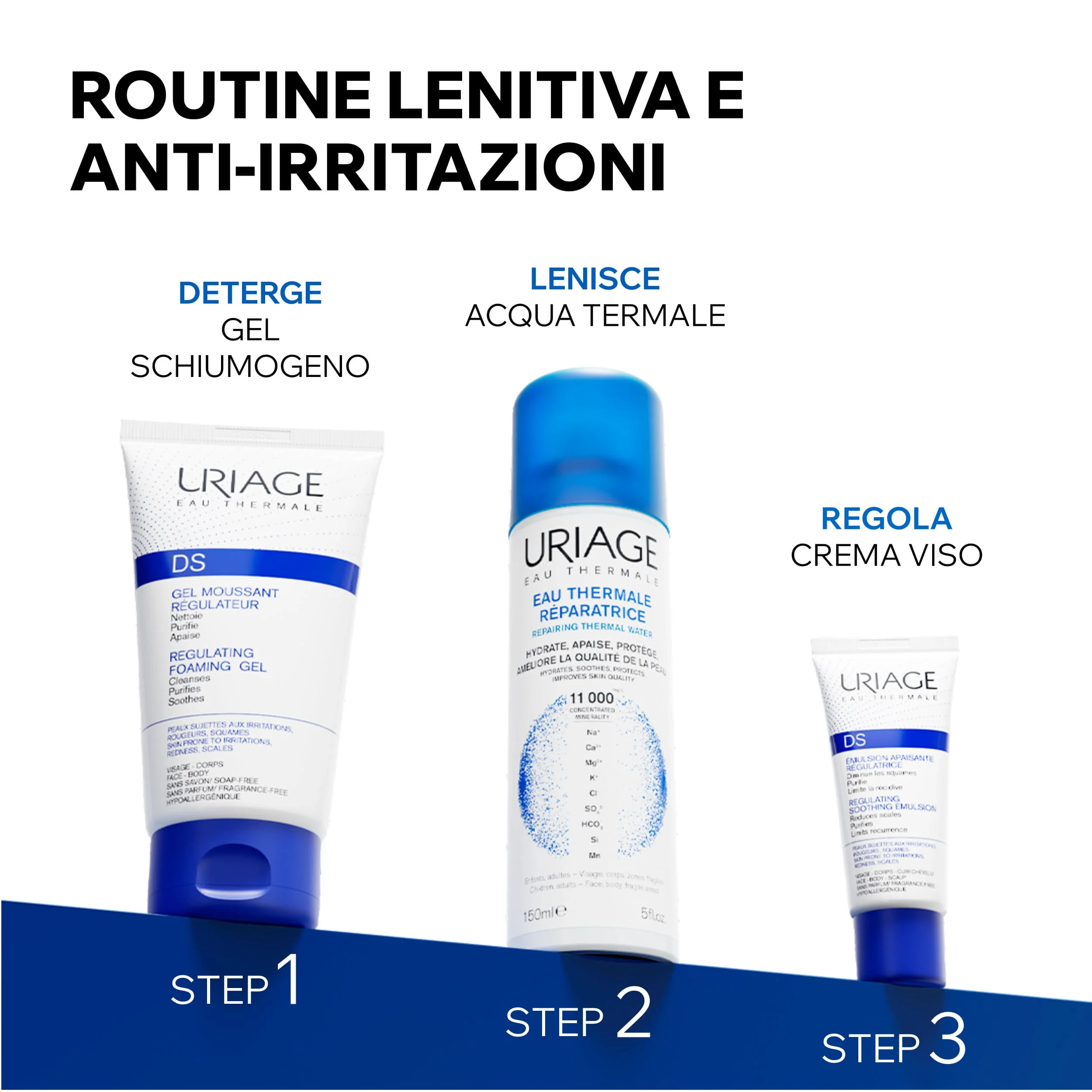 Uriage DS Emulsione Trattamento Regolatore Pelle Irritata 40 ml Idratazione Profonda