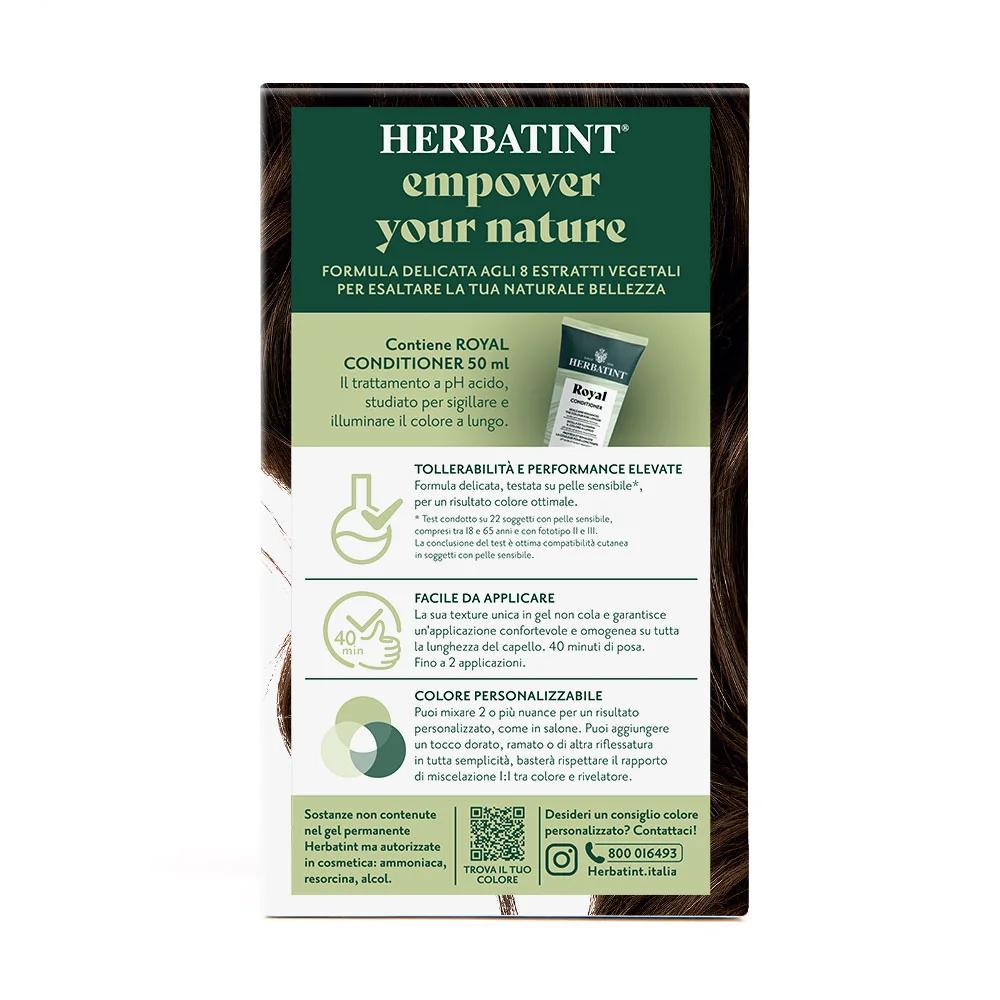 Herbatint Gel Colorante Permanente 4D Castano Dorato 170 Ml Colore Intenso e Duraturo