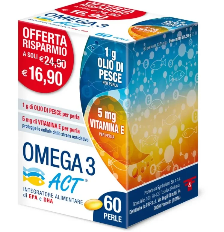 Omega 3 Act 1G 60Prl Benessere Cardiocircolatorio