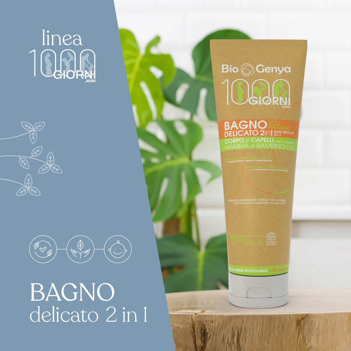Biogenya 1000G Bagno 2in1 250 ml Per corpo e capelli