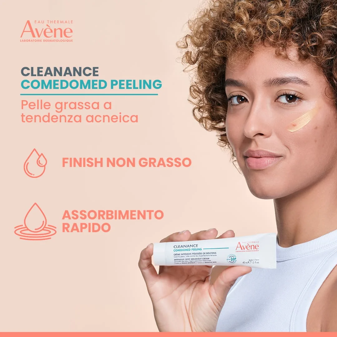 Eau Thermale Avène Cleanance Comedomed Peeling Crema Intensiva Imperfezioni 40 ml Pelle Grassa Tendenza Acneica