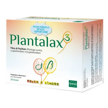 Plantalax3 Pesca e Limone Integratore Lassativo 20 Bustine