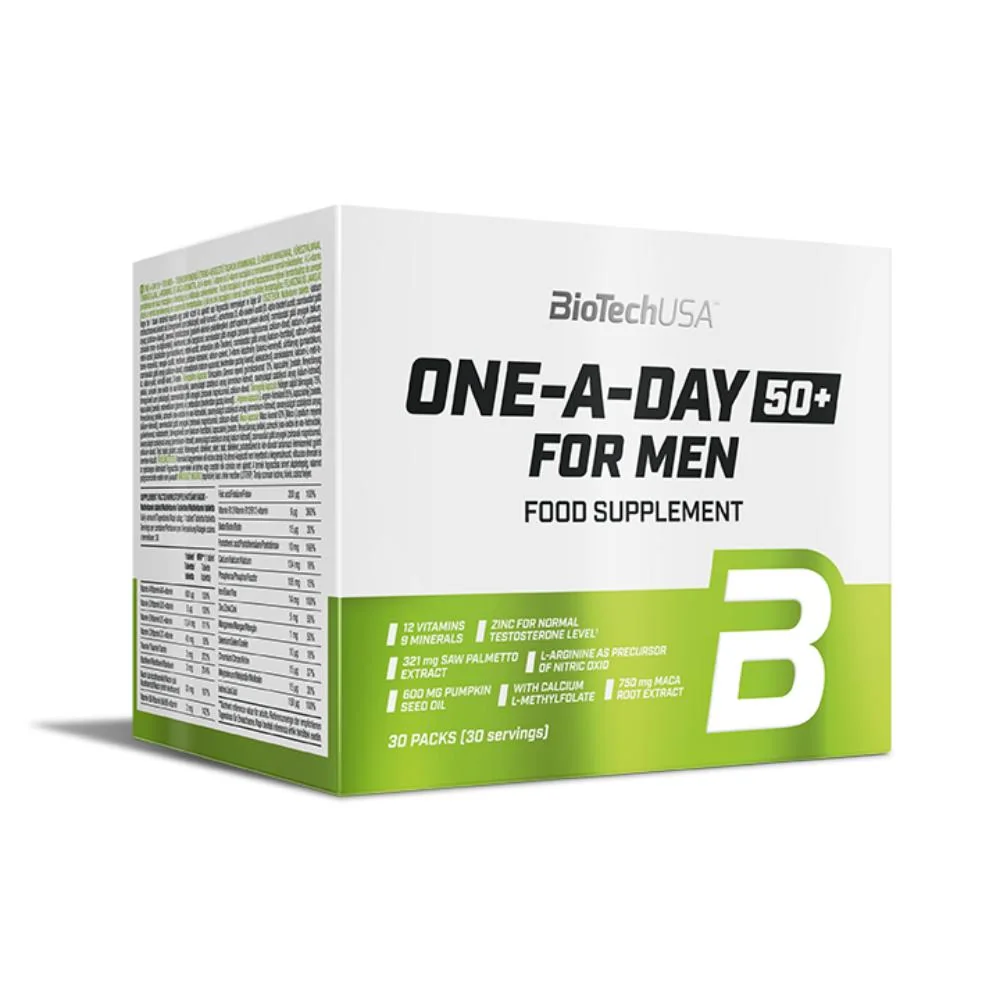Biotechusa One A Day 50+ For Men 30 Bustine Senza Lattosio