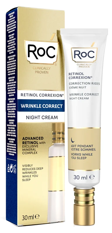 Roc Retinol Correxion Wrinkle Correct Crema Viso Notte 30 Ml