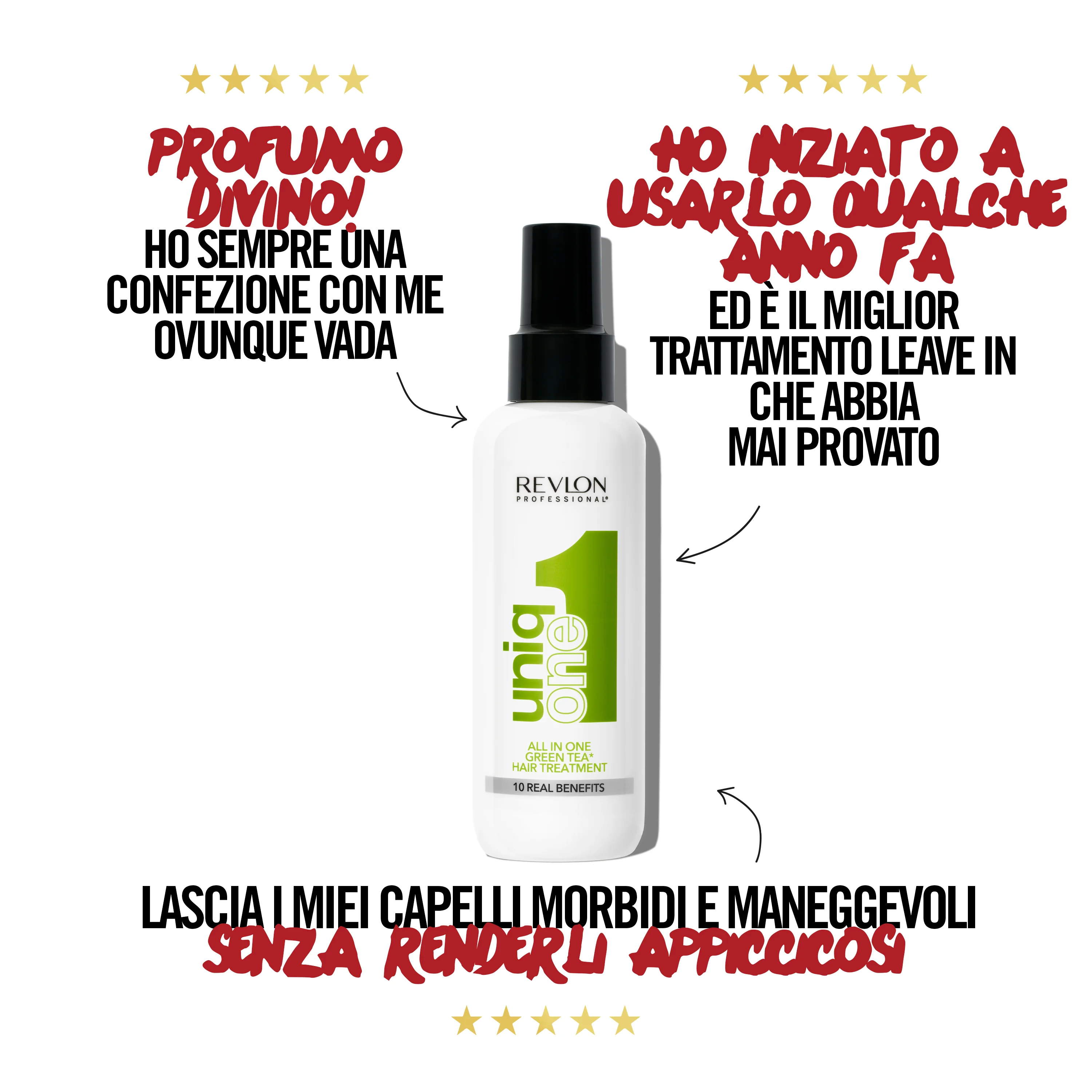 Revlon Uniq One All In One Green Tea Hair Treatment 150 Ml Trattamento per capelli senza risciacquo