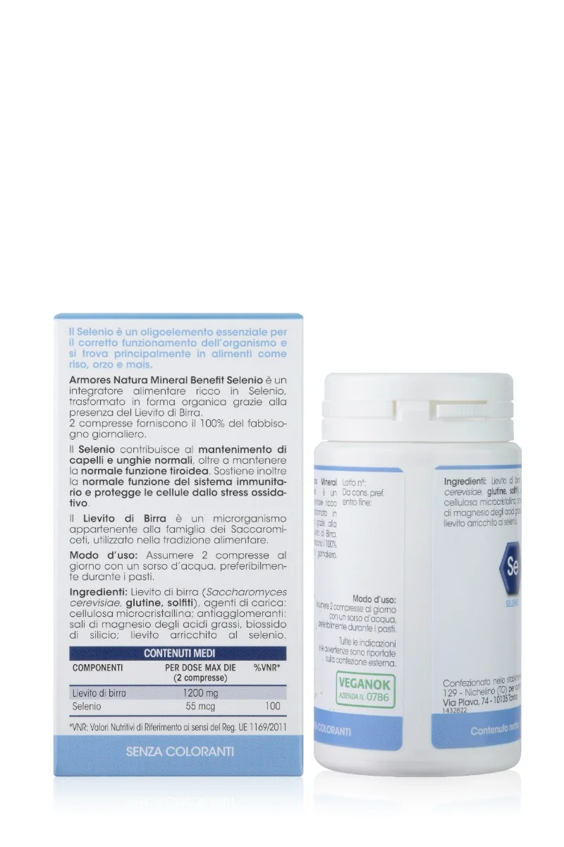 Armores Natura Mineral Benefit Selenio Integratore Alimentare 90 Compresse