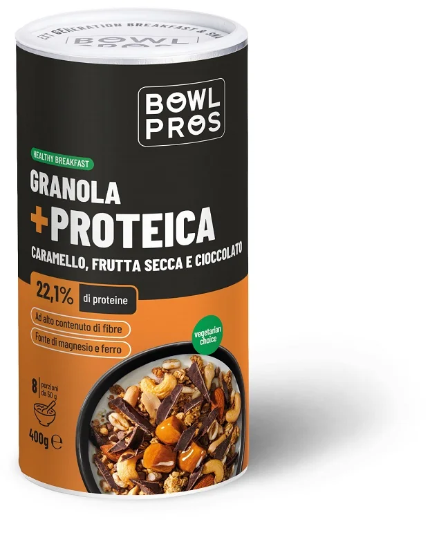 Protein Granola Caramello Frutta Secca & Cioccolato 400 G