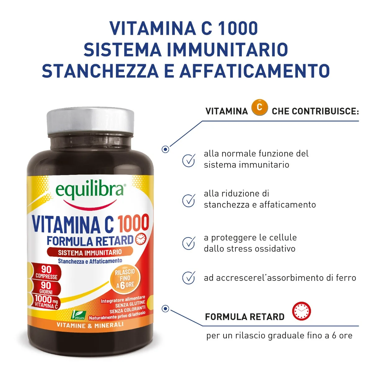 Equilibra Vitamina C 1000 90 Compresse Acido Ascorbico