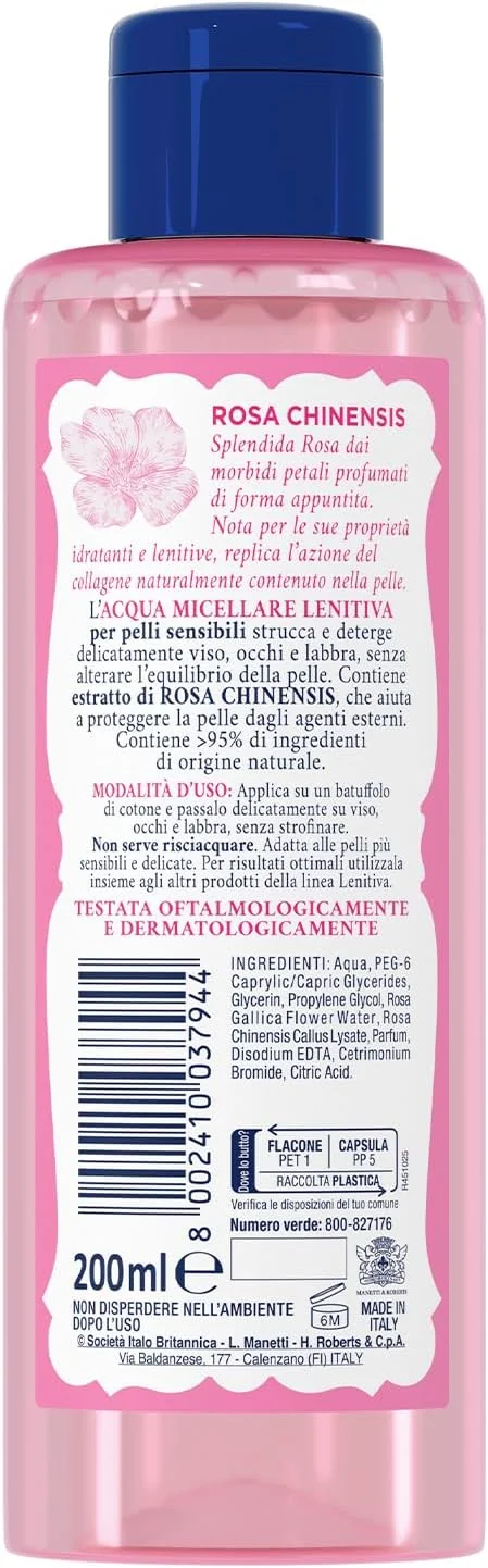 Acqua Alle Rose Acqua Micellare Lenitiva 200 Ml