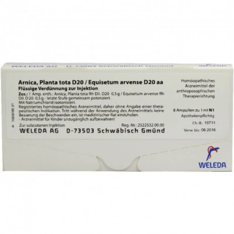 Arnica Pt D20/Equ D20 8 Fiale 1 ml