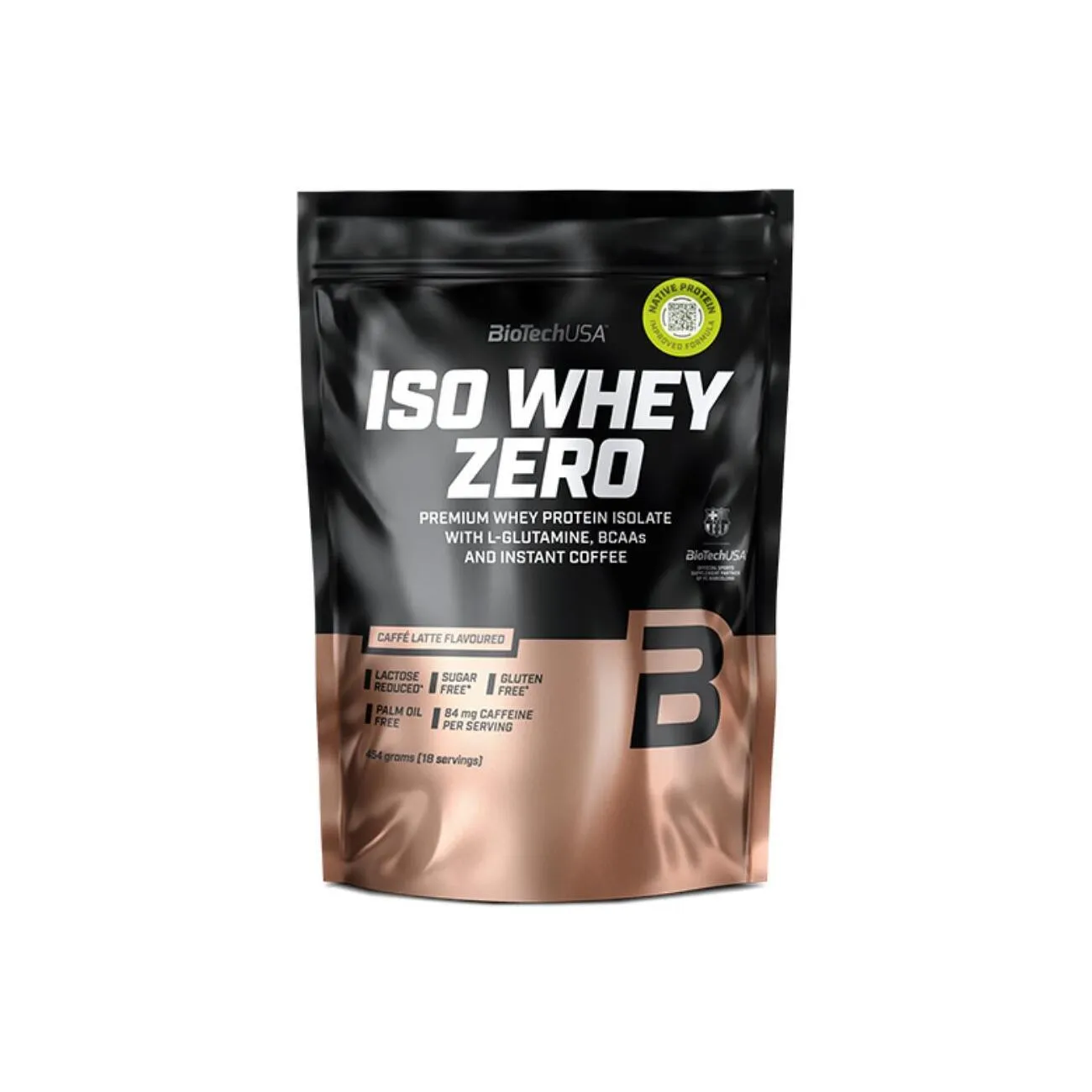 Biotechusa Iso Whey Zero Caffe' Latte 454 G Senza Glutine
