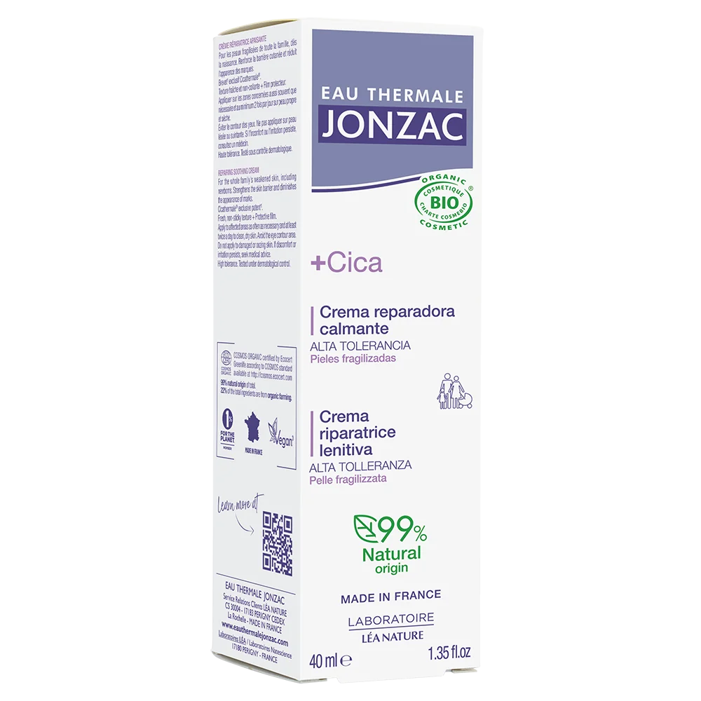 Jonzac Cica+ Crema Riparatrice Lenitiva 40 Ml Pelli Fragili e Irritate