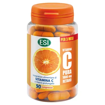 Esi Vitamina C Pura Retard 90 Compresse Integratore SIstema Immunitario