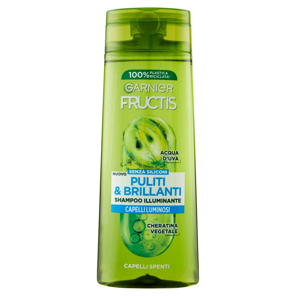 Garnier Fructis Shampoo Puliti & Brillanti 250 ml Illuminante per capelli spenti
