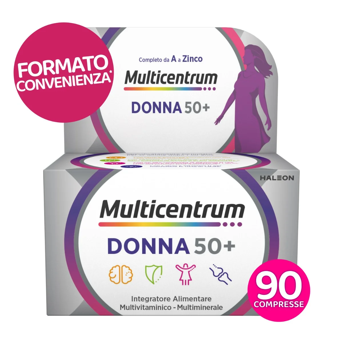 Multicentrum Donna 50+ 90 Compresse Multivitaminico