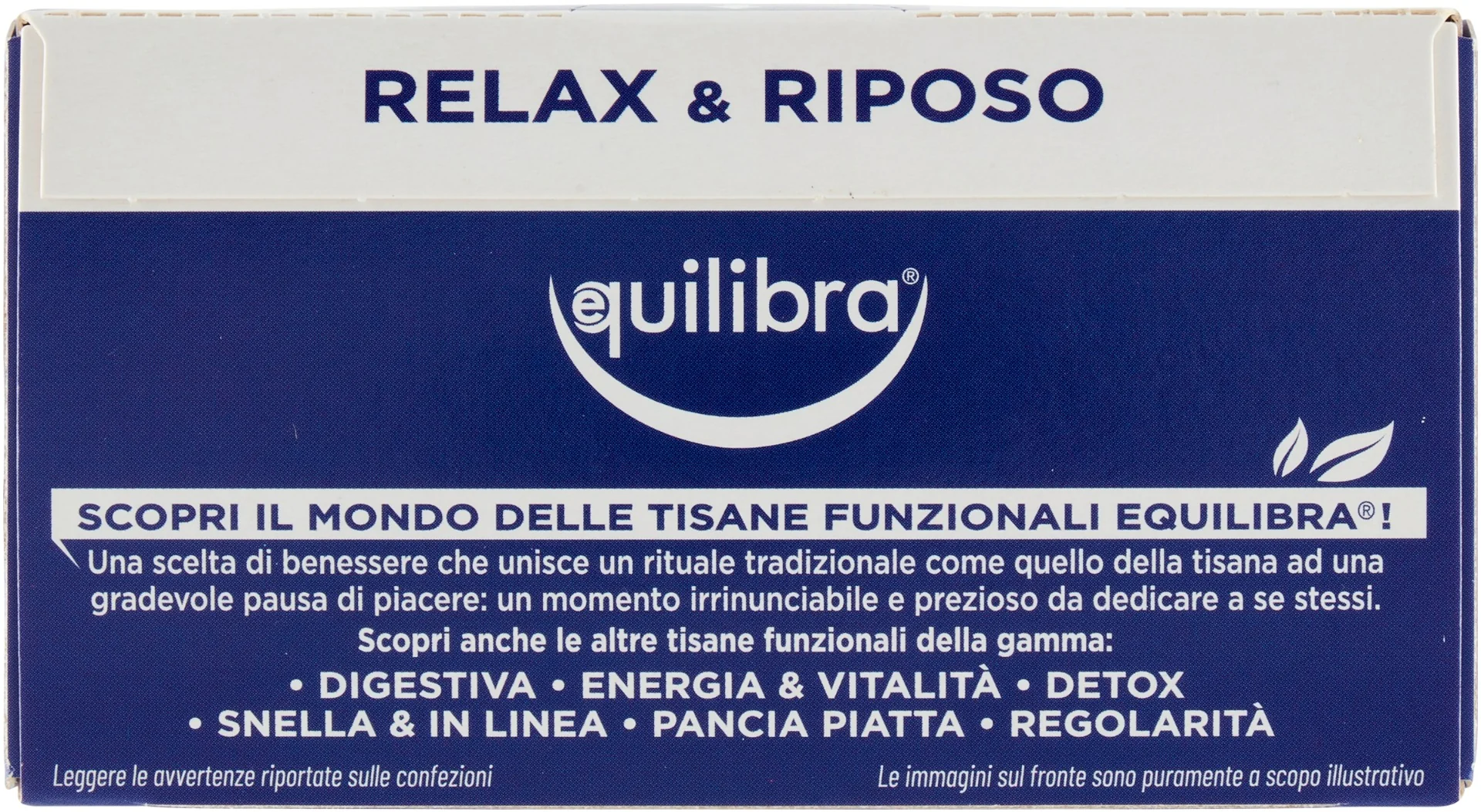 Equilibra Tisana Relax e Riposo 15 Filtri Con Camomilla, Melissa, Passiflora, Biancospino e Valeriana.
