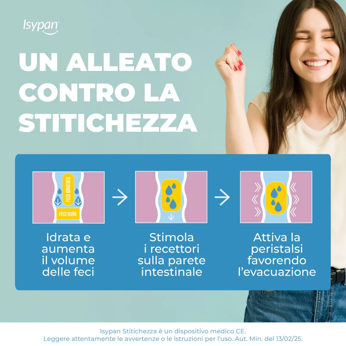 Isypan® Stitichezza Macrogol 4000 20 Bustine Integratore per la Stitichezza