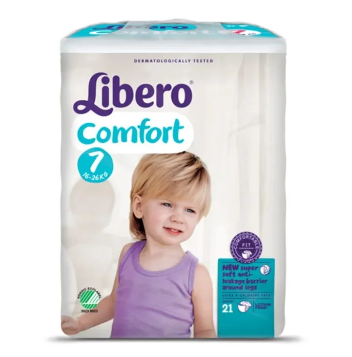 Libero Comfort 7 - 21 Pannolini Traspiranti e Ultra-morbidi
